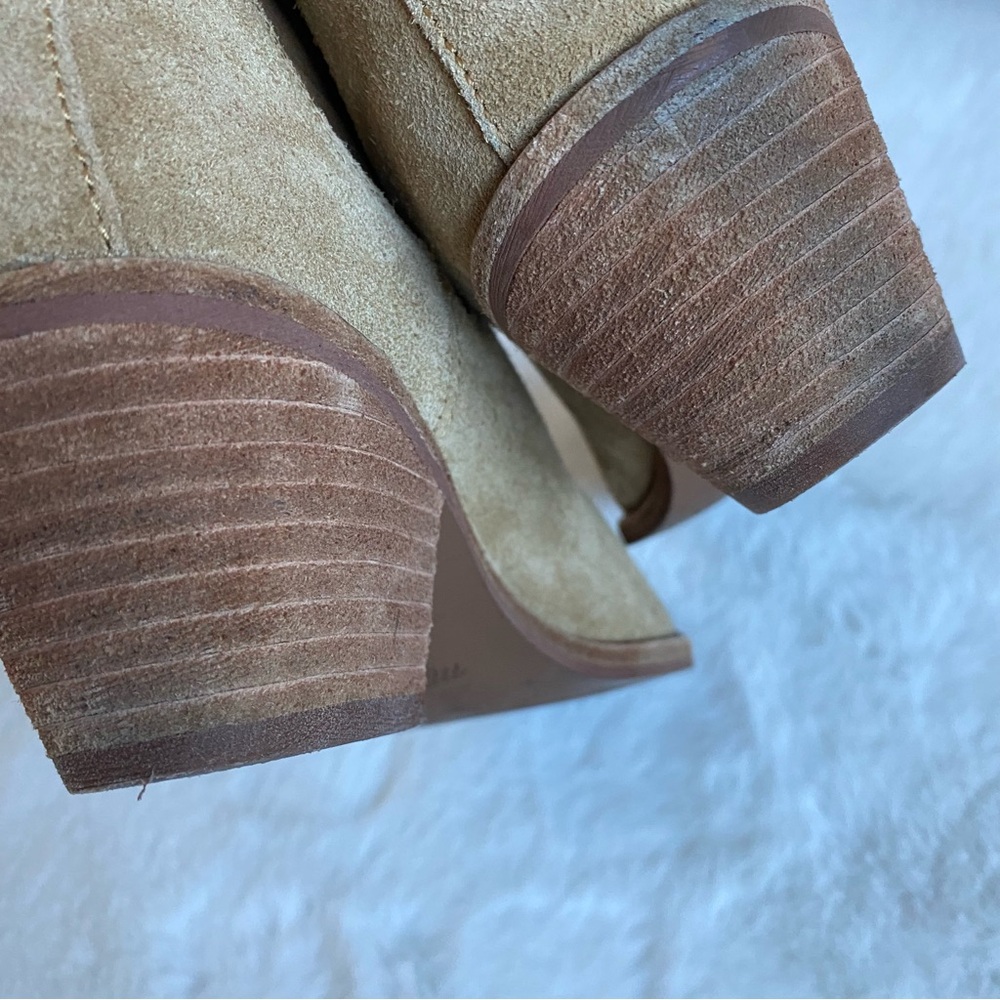 Madewell The Watkin Tan Suede Ankle Boots | 6 - Picture 9 of 12